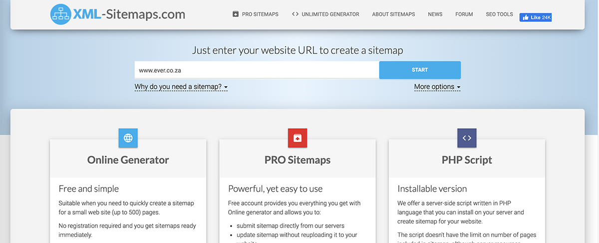 XML Sitemap Generator