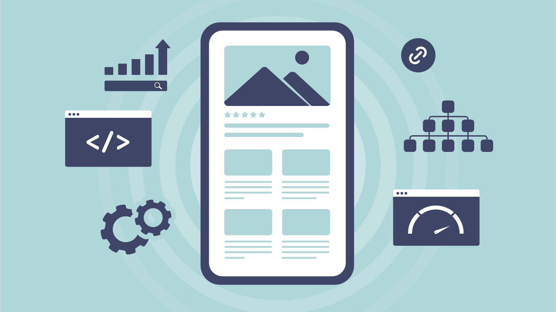 A diagram showing the three pillars of technical SEO - crawlability, indexability, and site performance — for South African websites