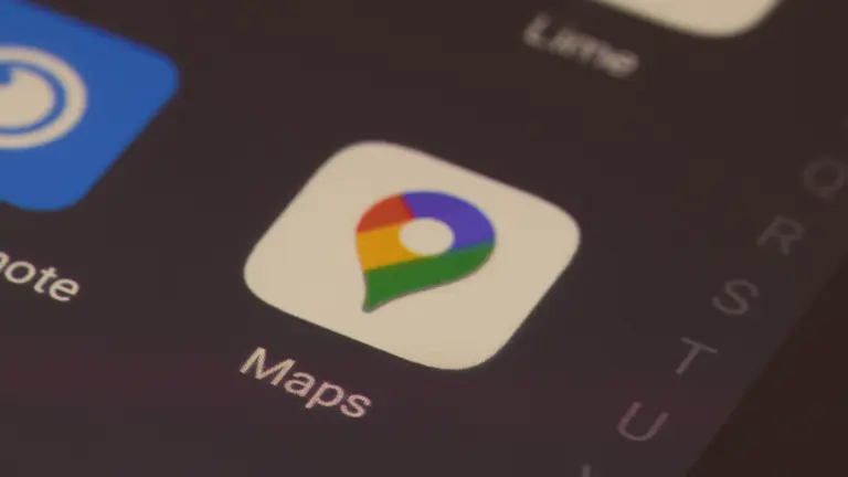 Google Maps app icon on a phone screen